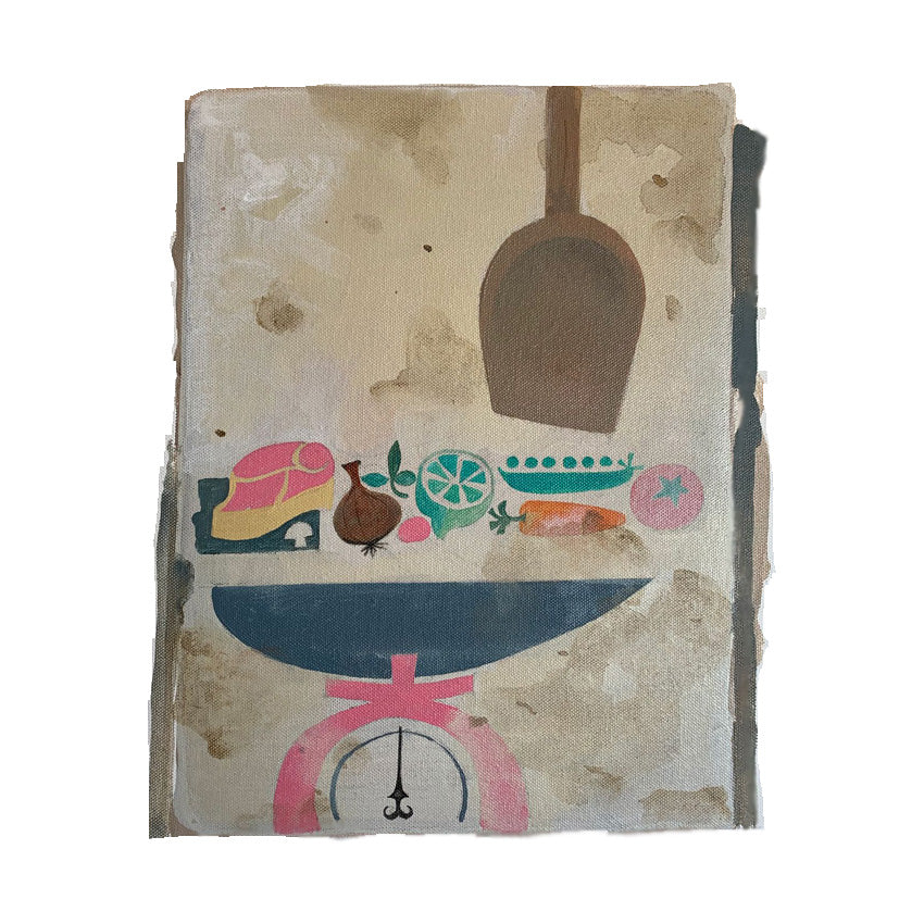 '1960 COOKBOOK FRONT' Canvas