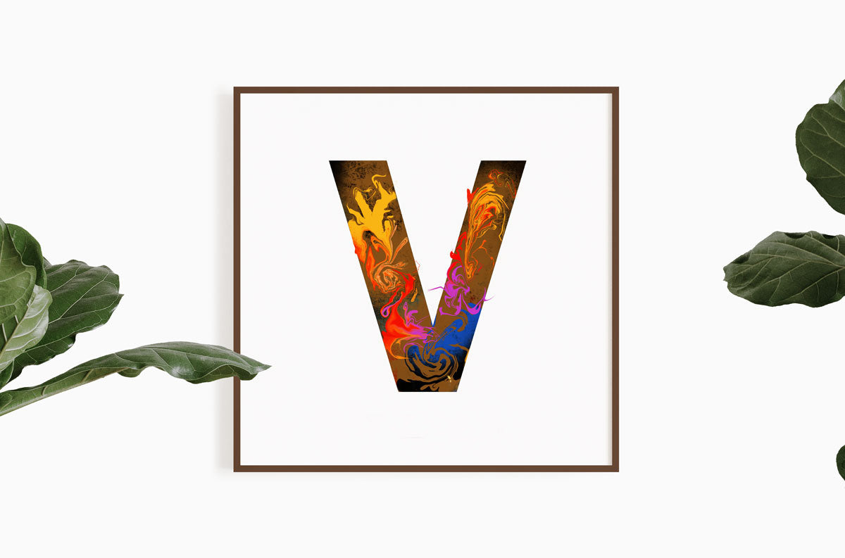 'WILD V' From the Wild Alphabet.