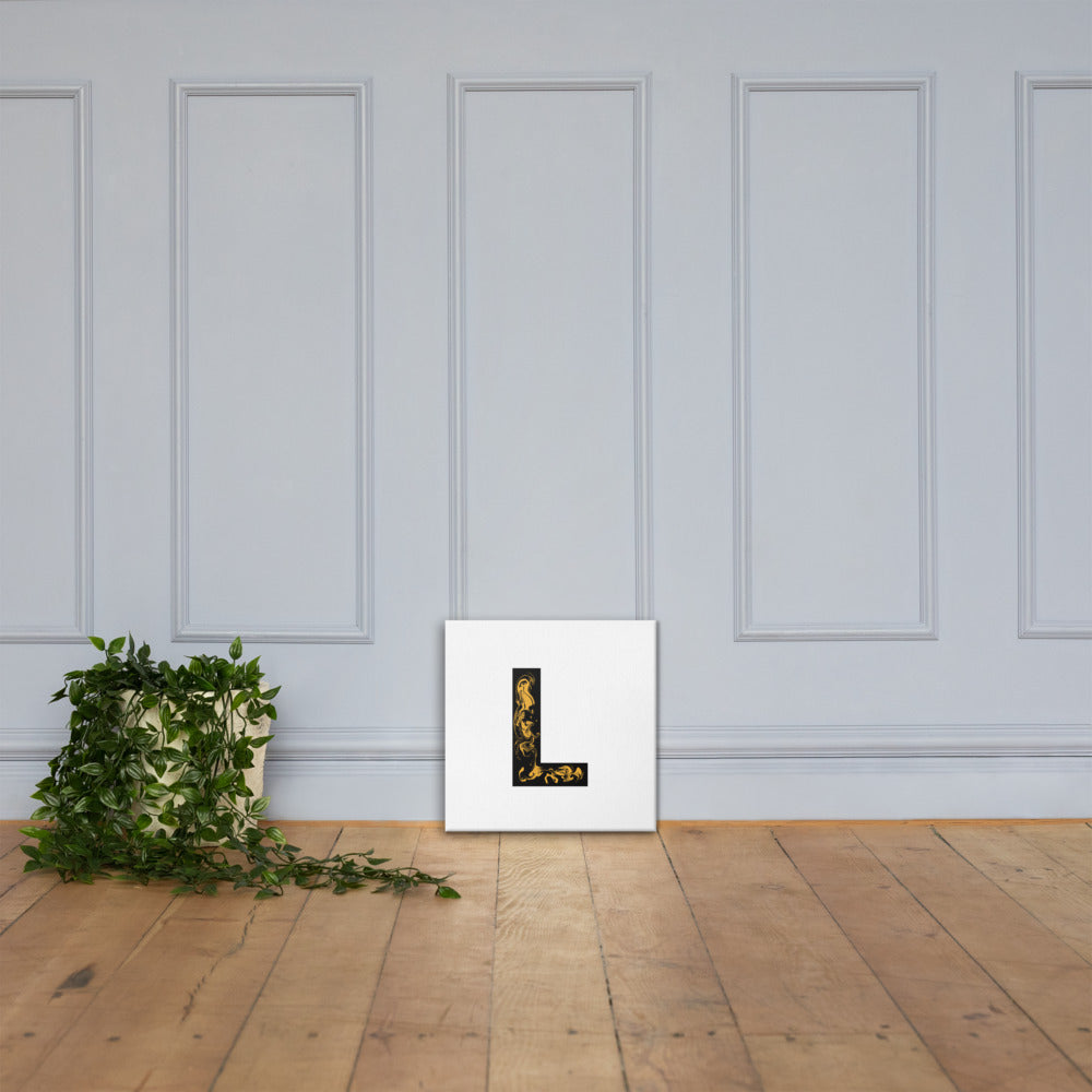 'BLACK L' Canvas