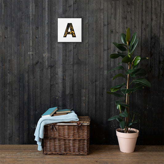 'BLACK A' Canvas