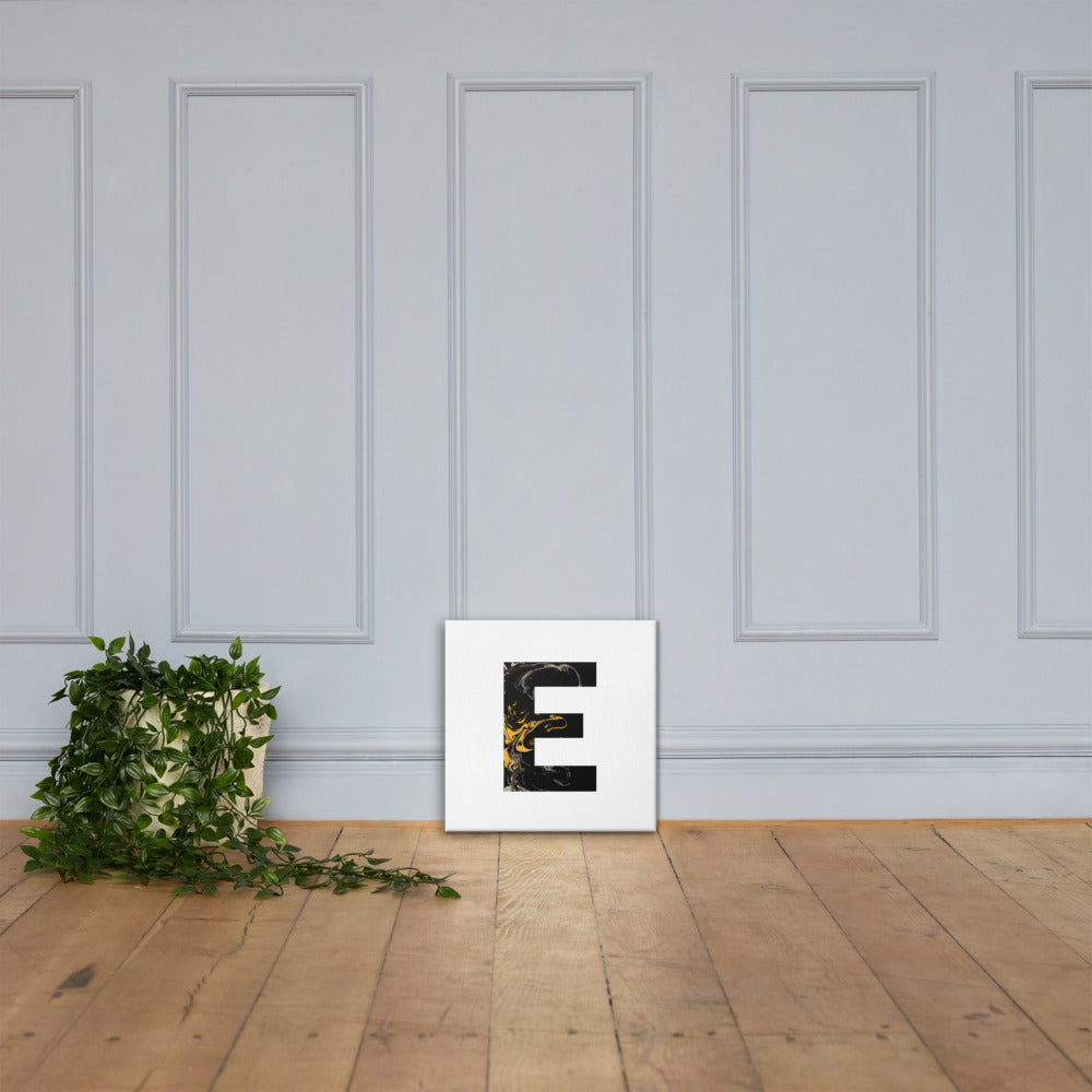 'BLACK E' Canvas