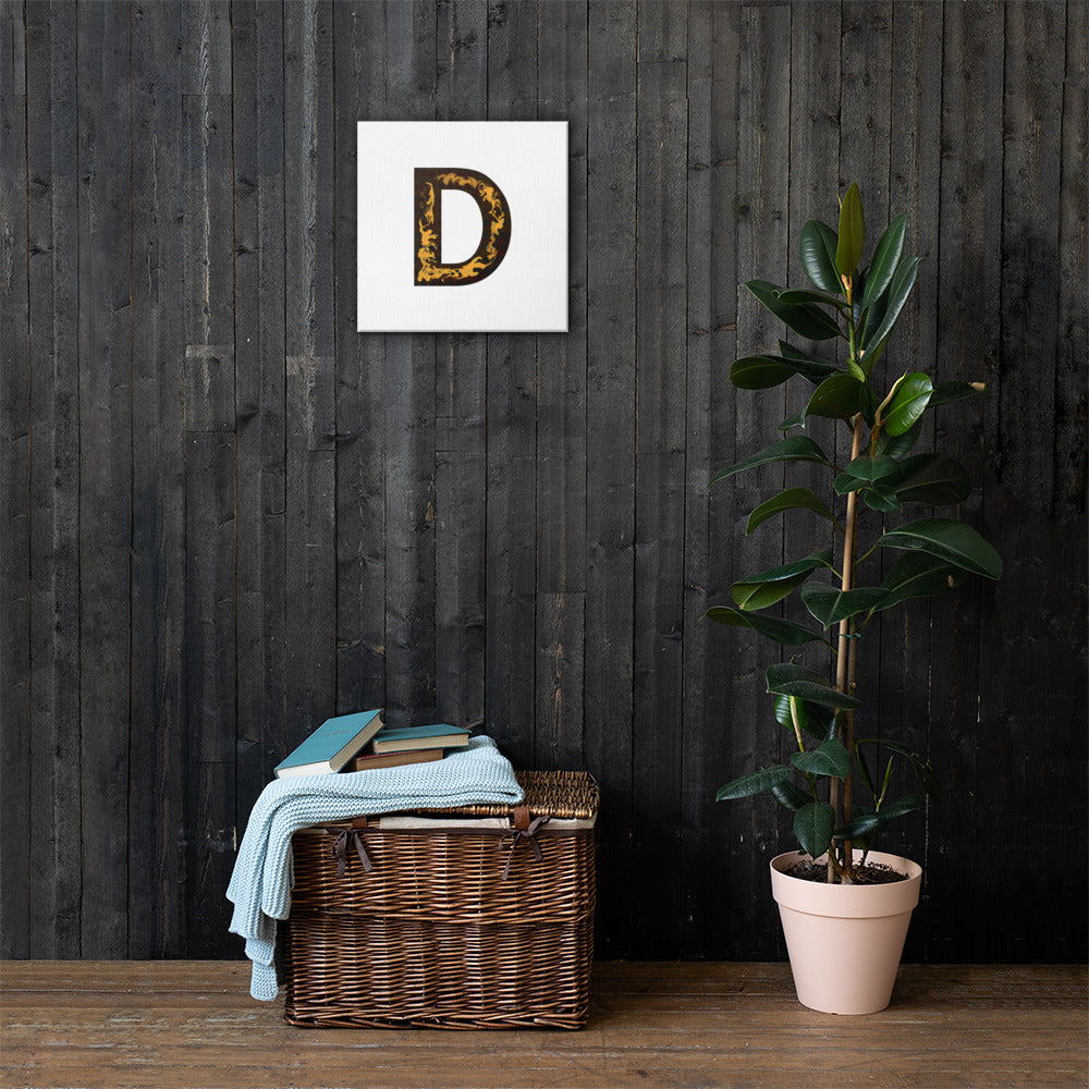 'BLACK D' Canvas