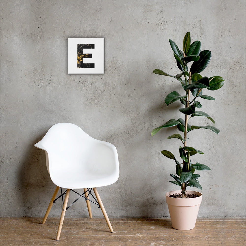 'BLACK E' Canvas