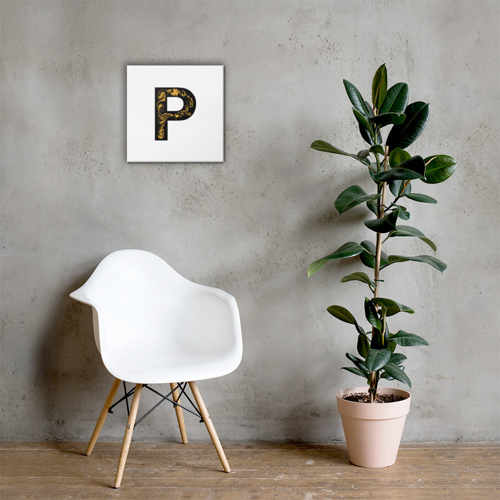 'BLACK P' Canvas