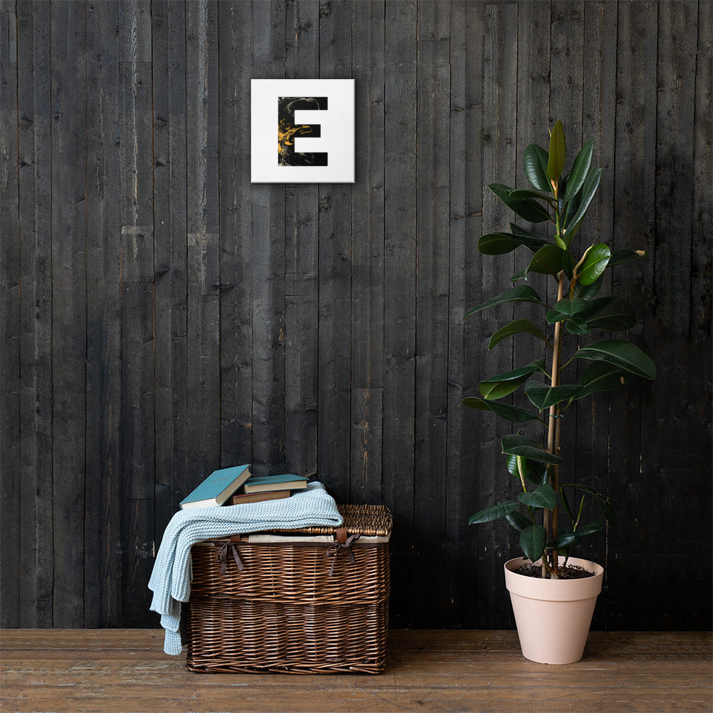 'BLACK E' Canvas