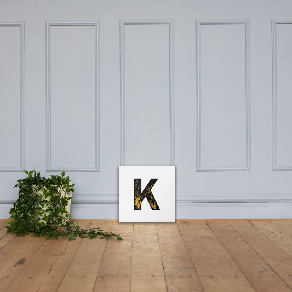 'BLACK K' Canvas