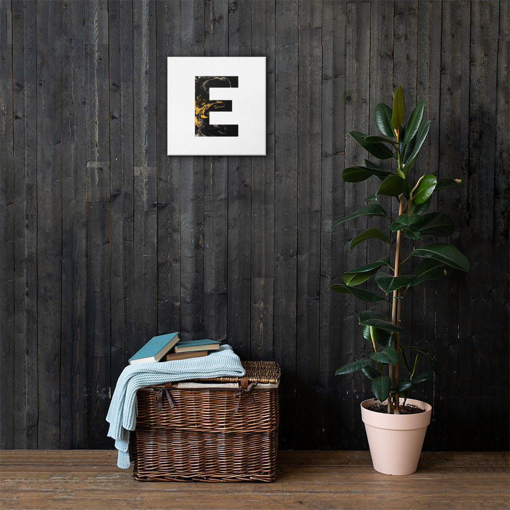 'BLACK E' Canvas