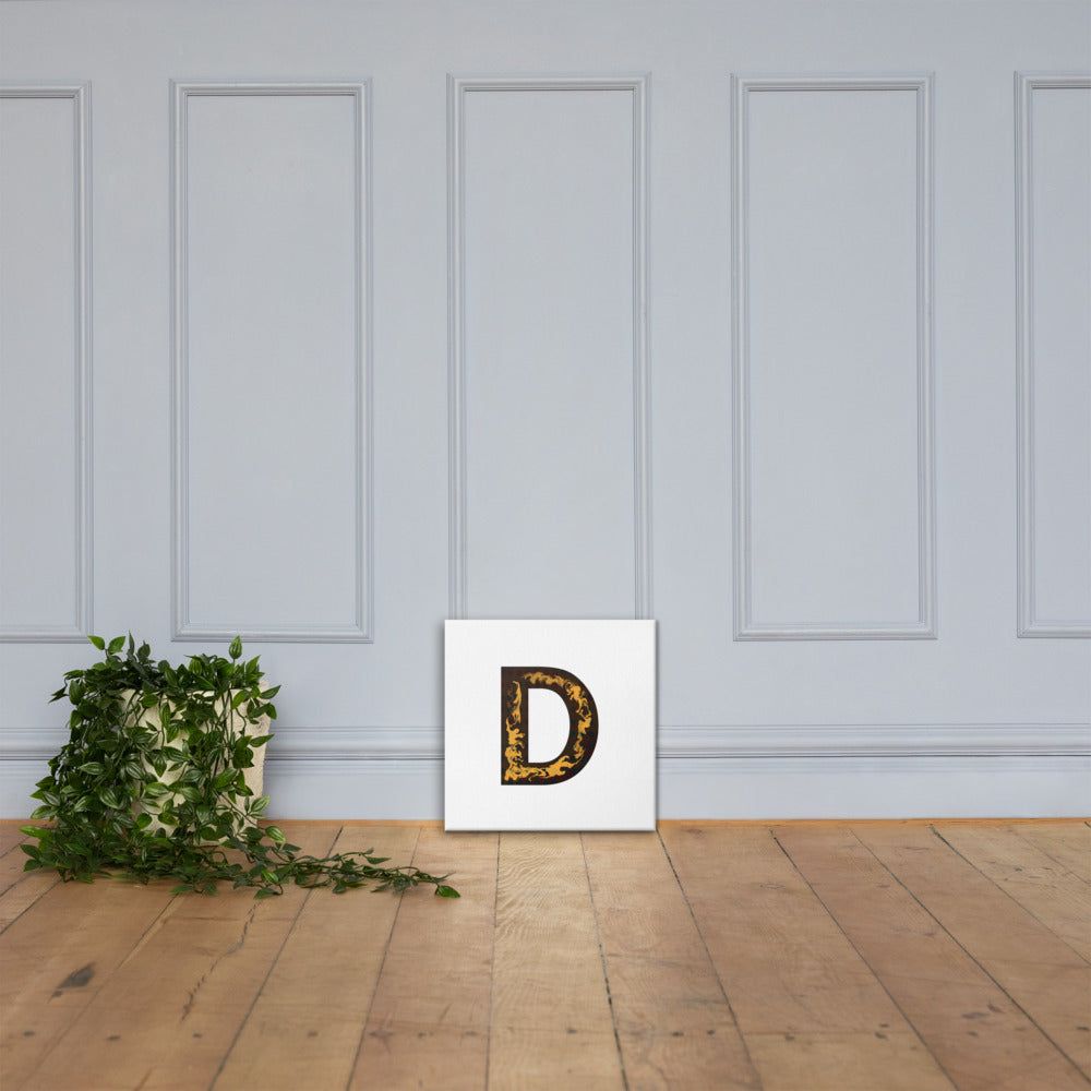 'BLACK D' Canvas