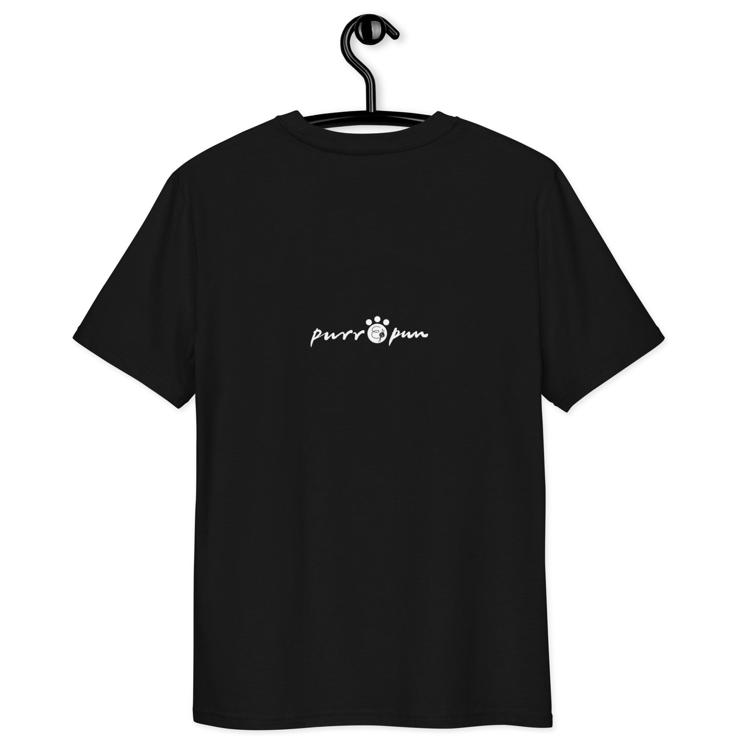 'TABBY, OR NOT TABBY' BLACK PURR AND PUN Unisex organic cotton t-shirt