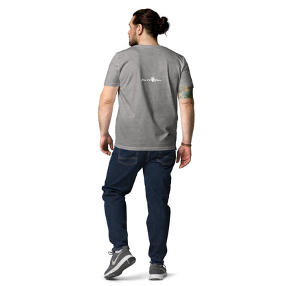 'TABBY, OR NOT TABBY' GREY PURR AND PUN Unisex organic cotton t-shirt