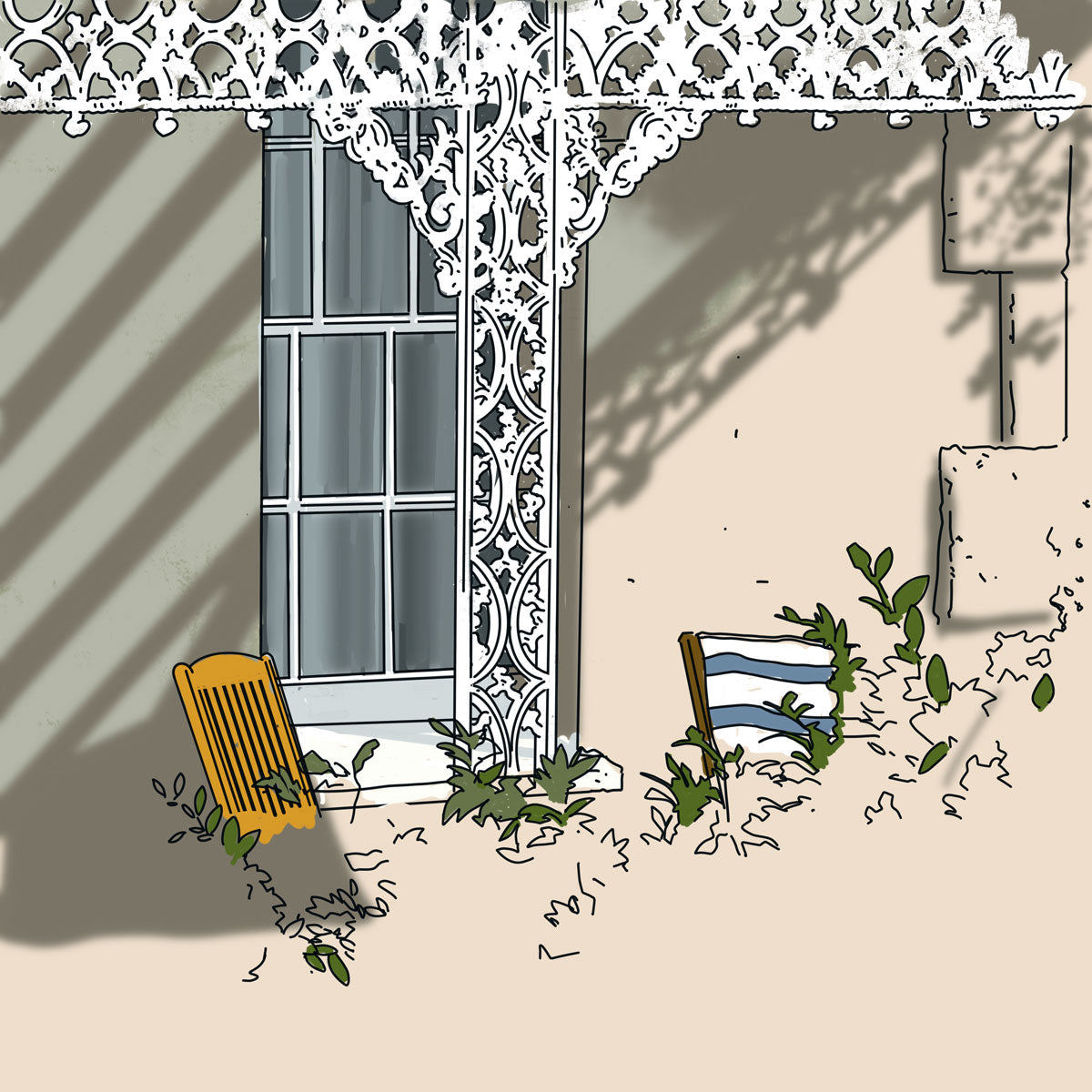 GREEN GLASS OF HOME Canvas