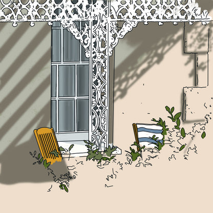 GREEN GLASS OF HOME Canvas