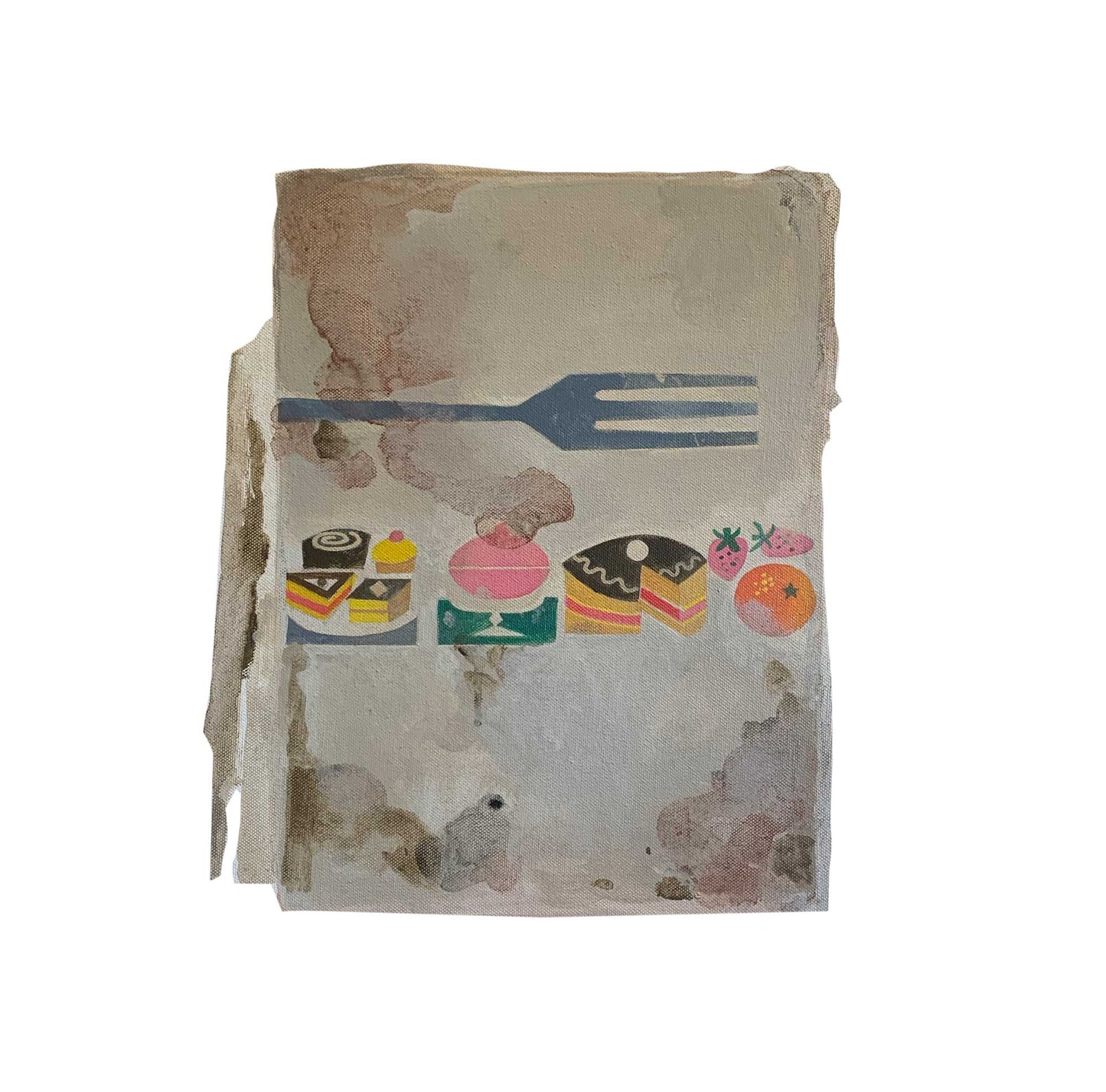 '1960 COOKBOOK BACK' Canvas