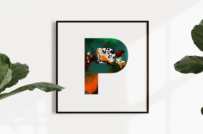 'WILD P' From the Wild Alphabet.