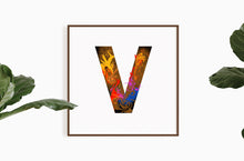 Load image into Gallery viewer, &#39;WILD V&#39; From the Wild Alphabet.
