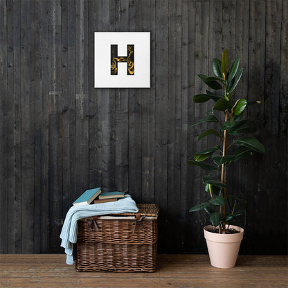 'BLACK H' Canvas
