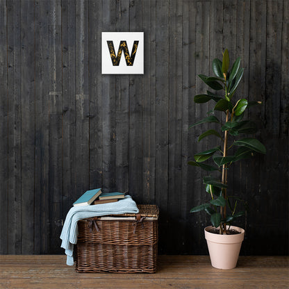 'BLACK W' Canvas