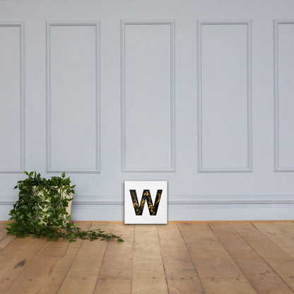 'BLACK W' Canvas